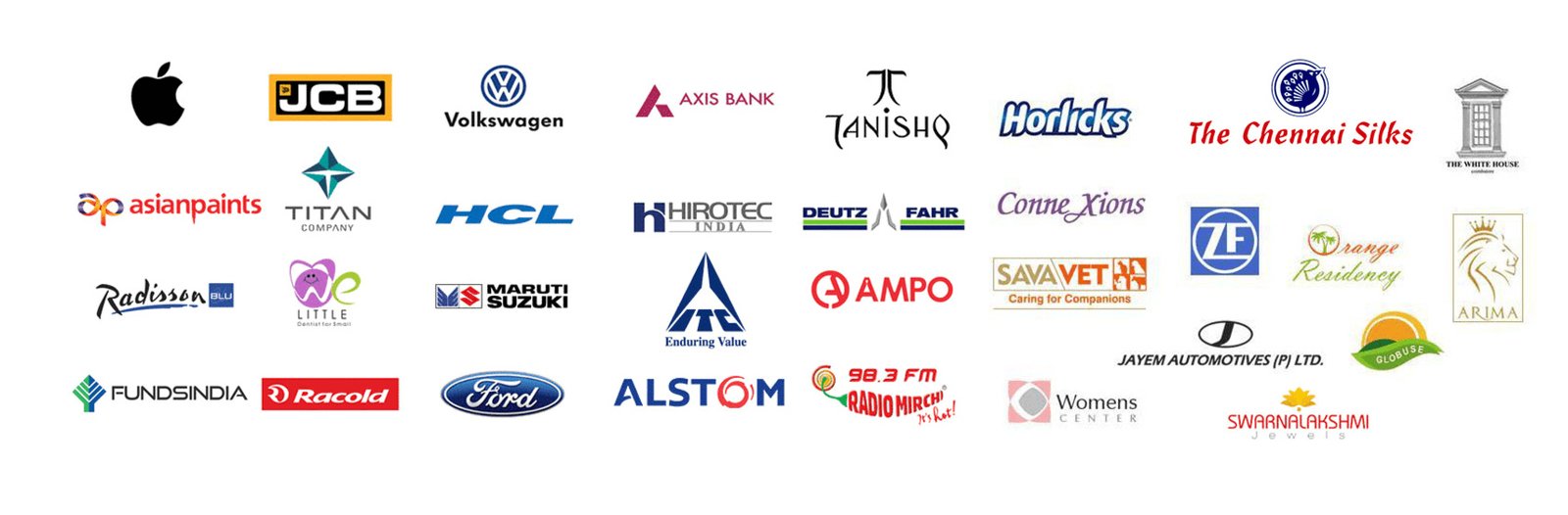 these are brand with which Orange Art Factory has worked